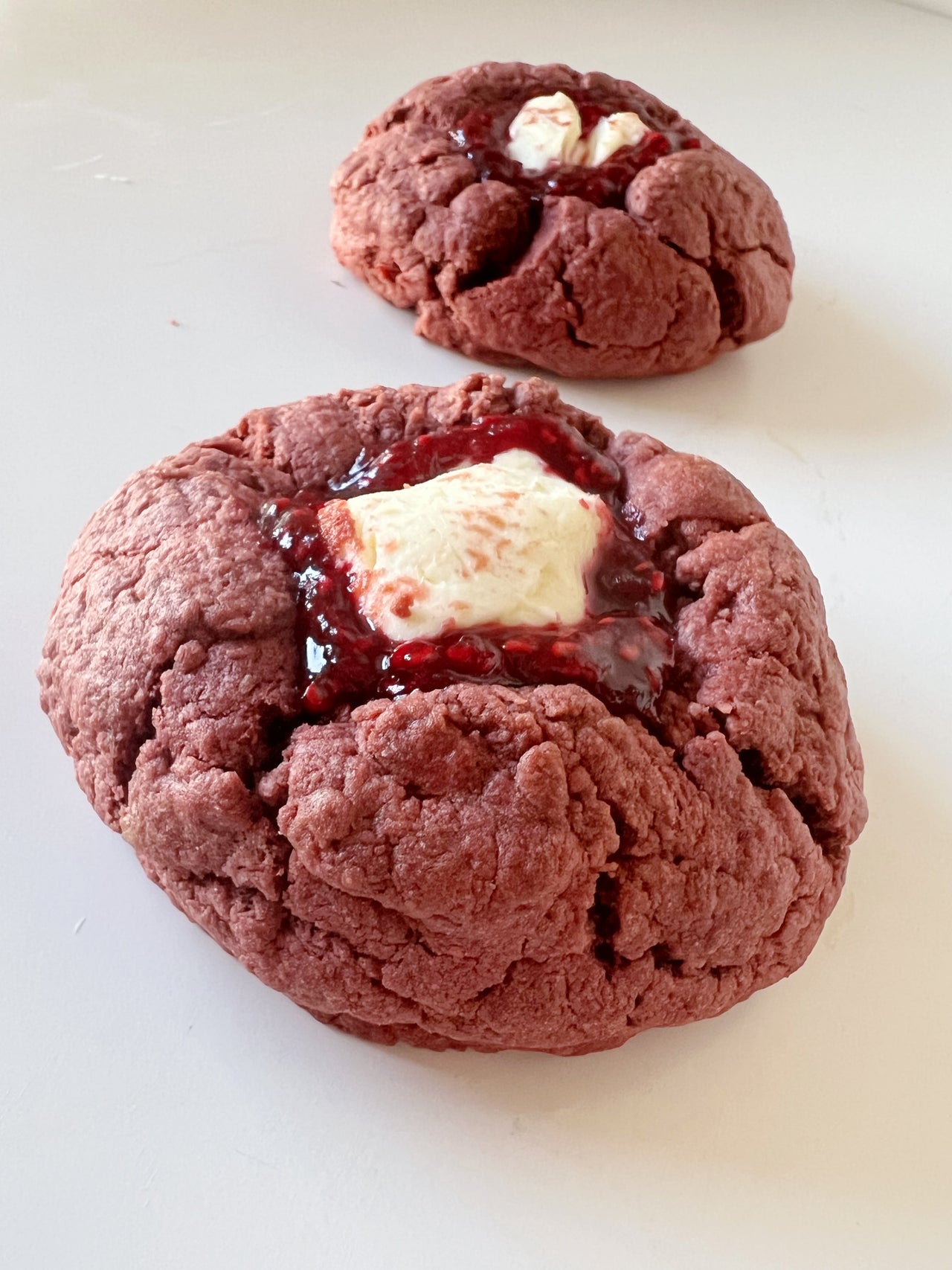 K-Style Red Velvet with Cream Cheese Cookies