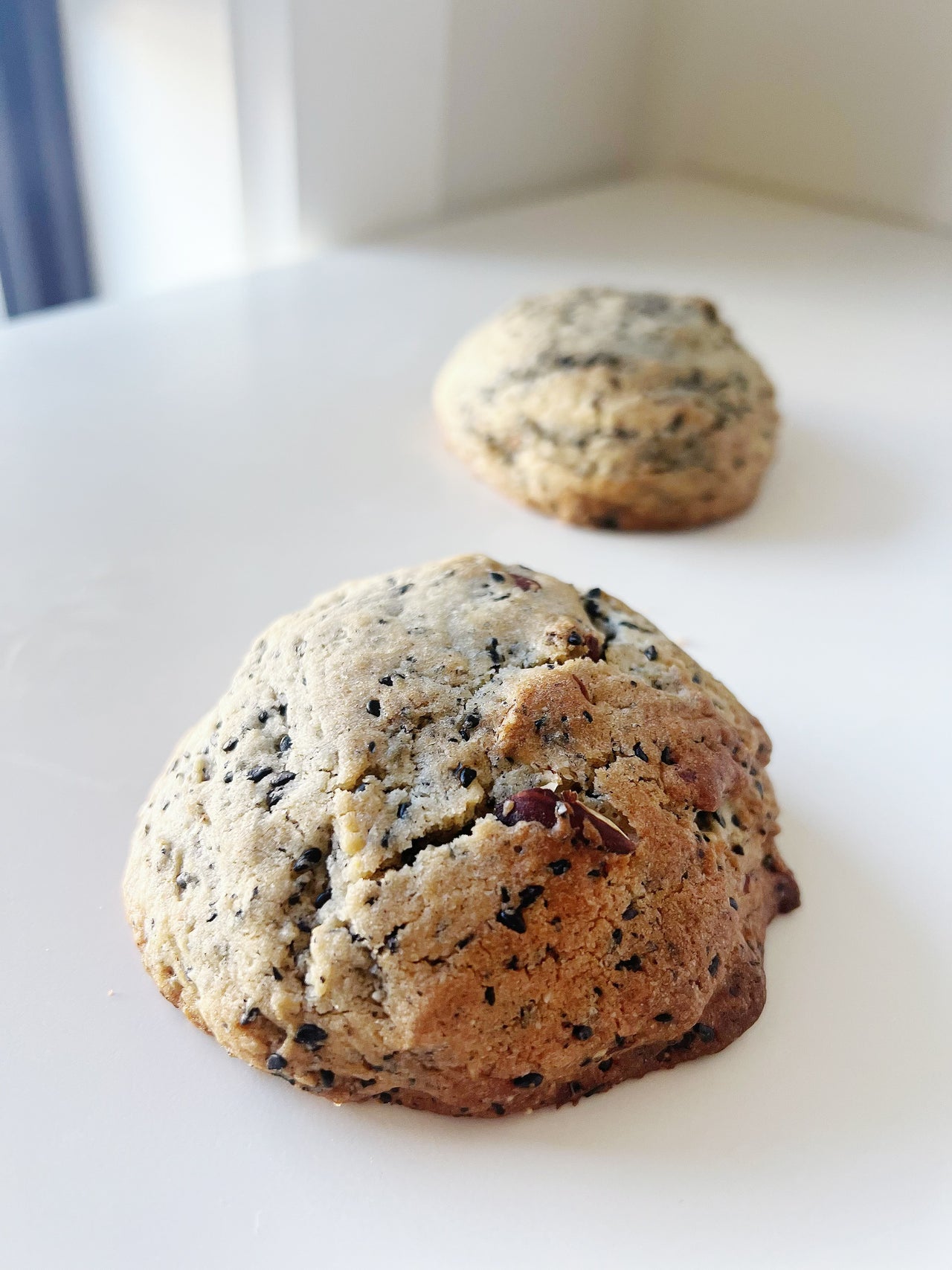 K-Style Black Sesame Levain Cookies